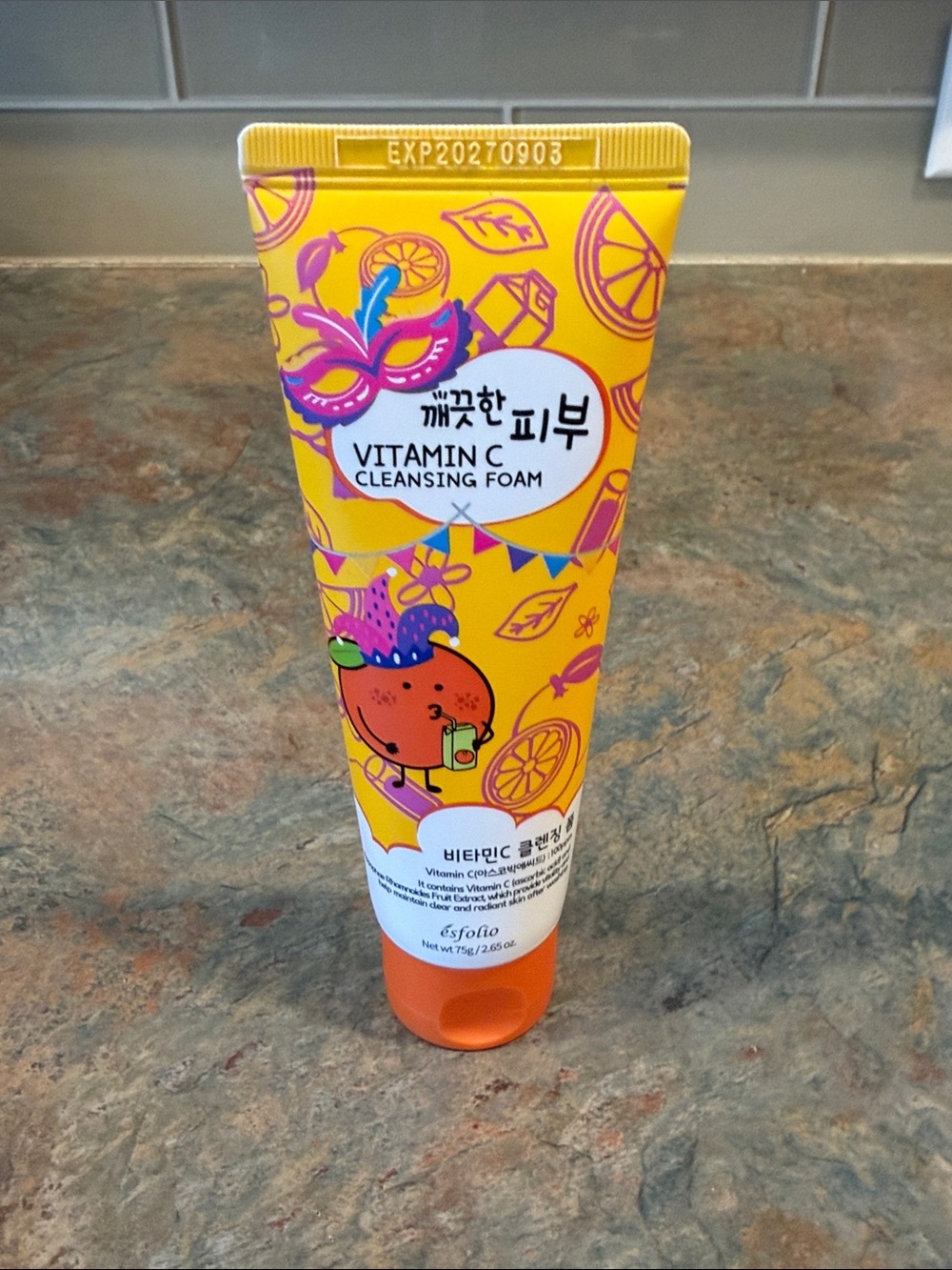 Vitamin C Cleansing Foam - Bright Yellow & Orange Tube NWOT